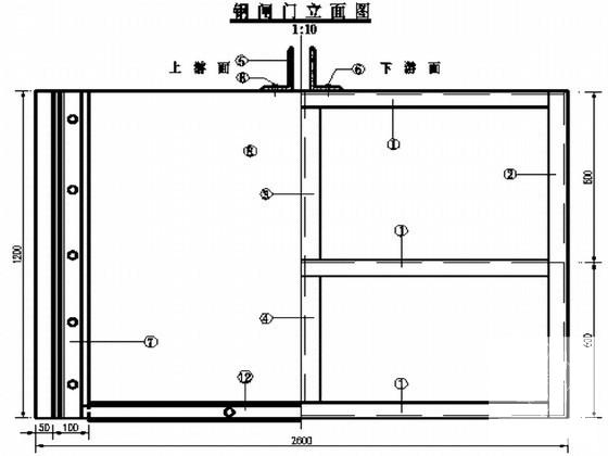 钢闸门平面图 - 1