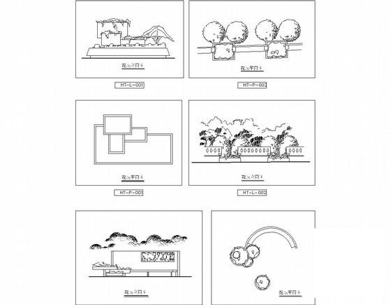 花坛节点dwg格式CAD详图纸(平面图)