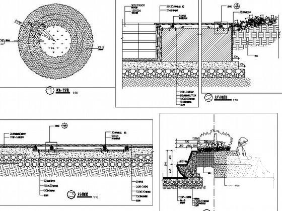 树池施工dwg格式CAD图纸(方形树池)
