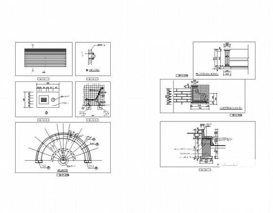 坐凳节点施工dwg格式CAD图纸(平面图)