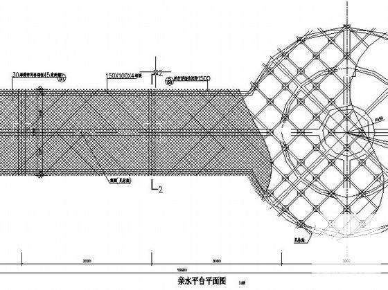 亲水平台详细施工dwg格式CAD图纸(栏杆立面)