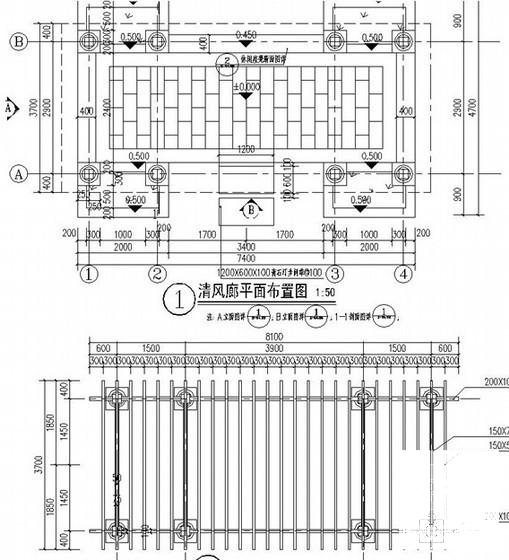 廊架平面图 - 1