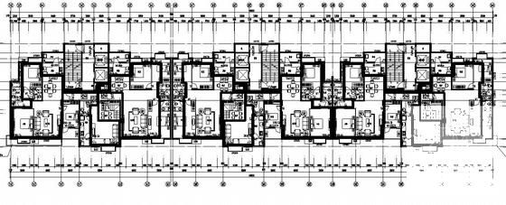24层住宅楼采暖平面图（总共7页CAD图纸）(dwg)
