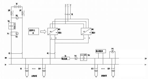 化工厂10KV供电系统二次原理CAD图纸.dwg
