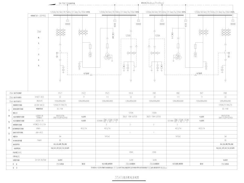 35KV高压配电系统图