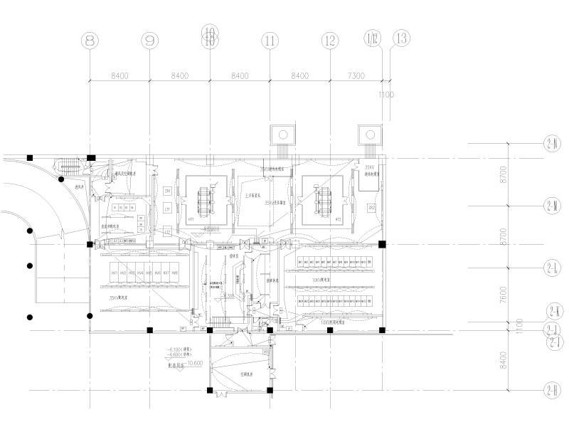 35kV变电站照明平面图