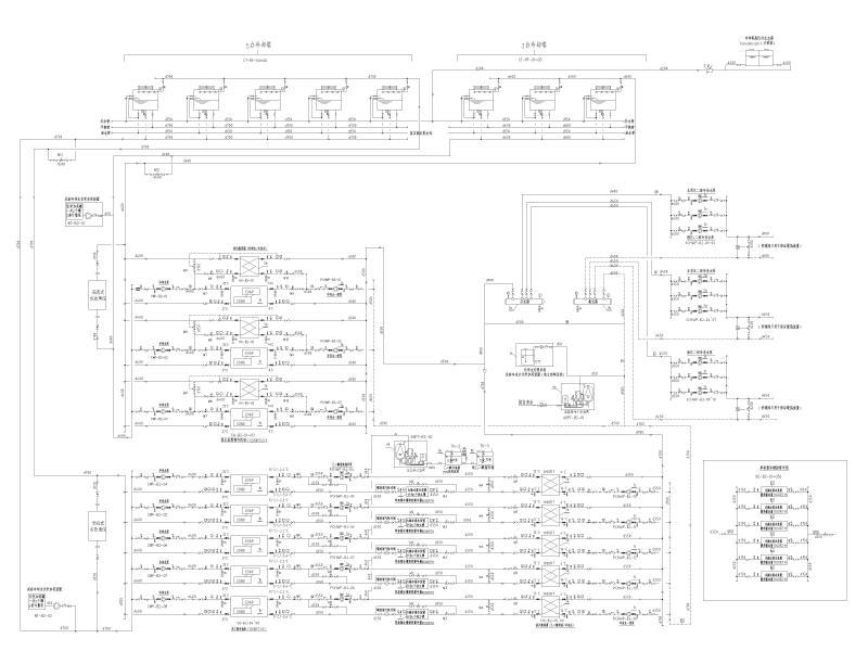 园区冷冻机房空调水系统原理图
