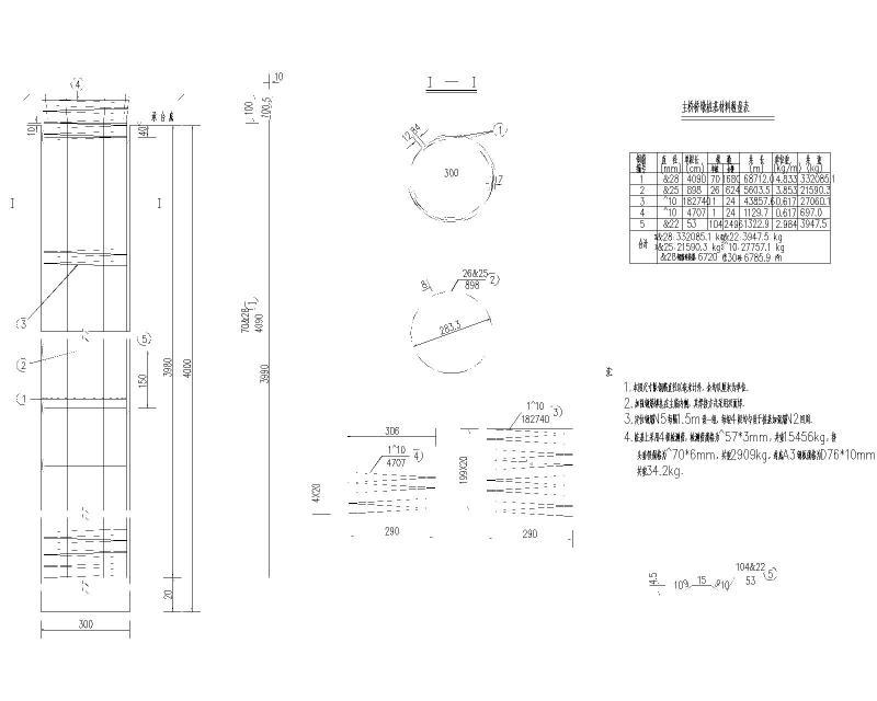 索塔桩基钢筋布置图