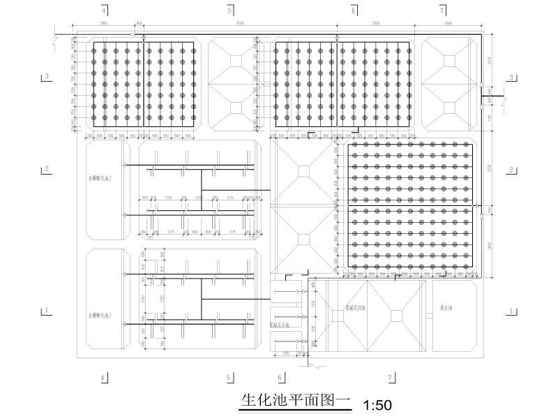 生化池平面图一