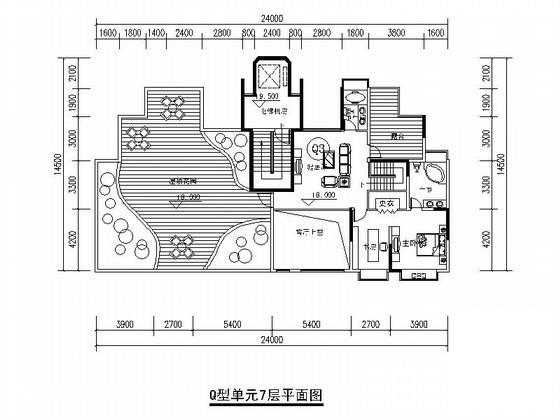 花园洋房户型图 - 3