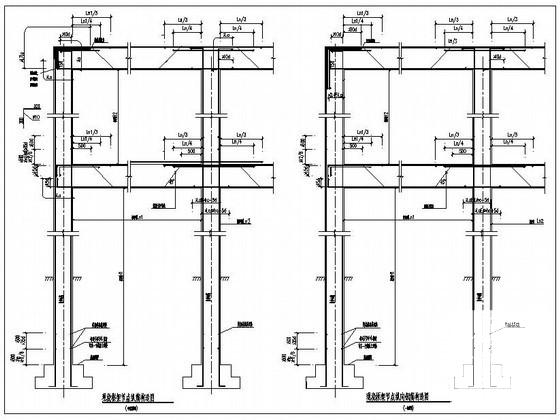 现浇框架柱节点纵向钢筋构造详图纸cad