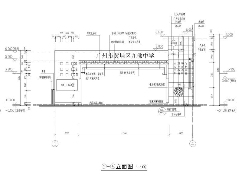 大门立面2