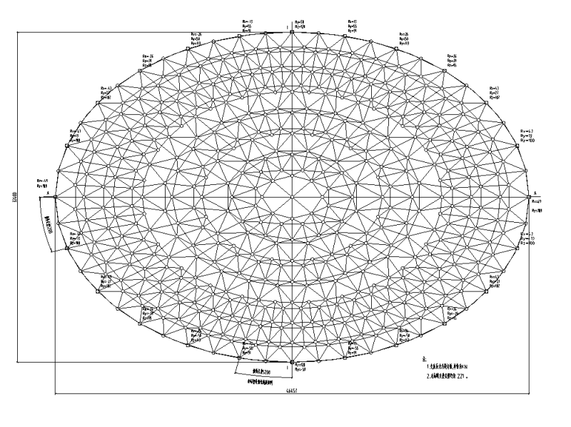 网架平面图