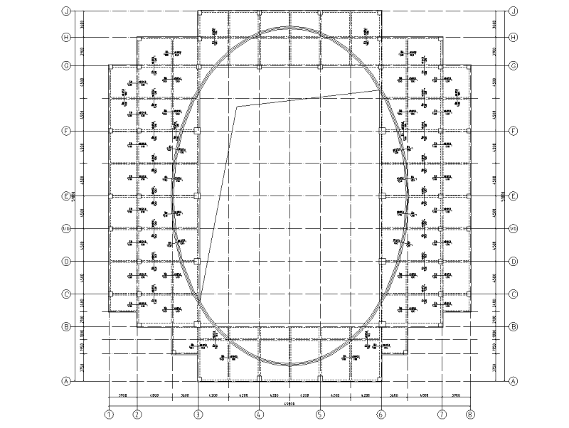 18.57m板结构平面图
