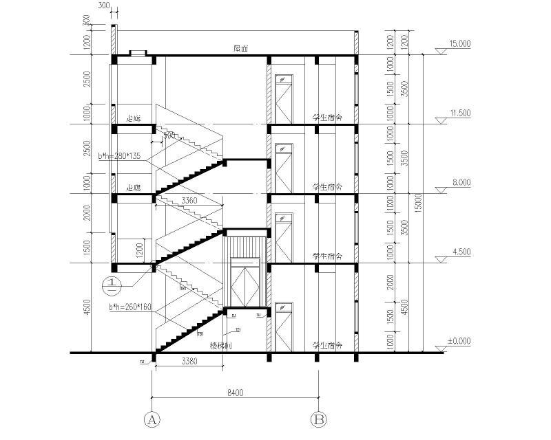 砌筑安装工程·剖面图
