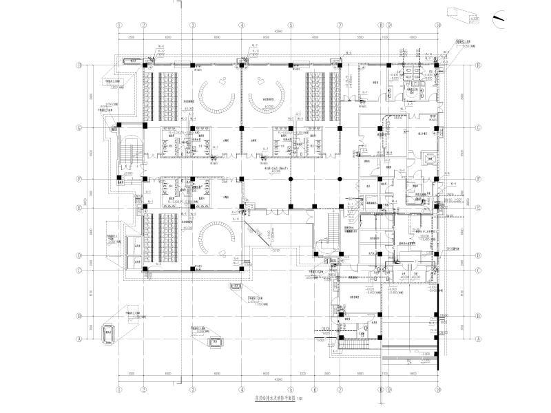 首层给排水及消防平面图