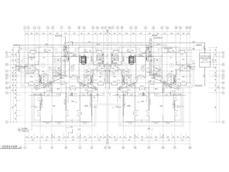 一层给排水平面图