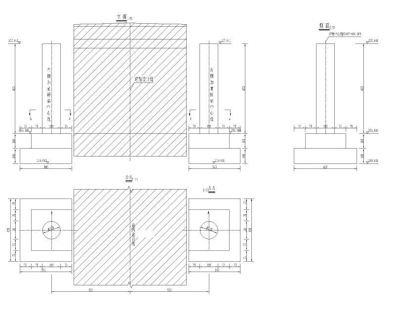 桥墩桥台立面图