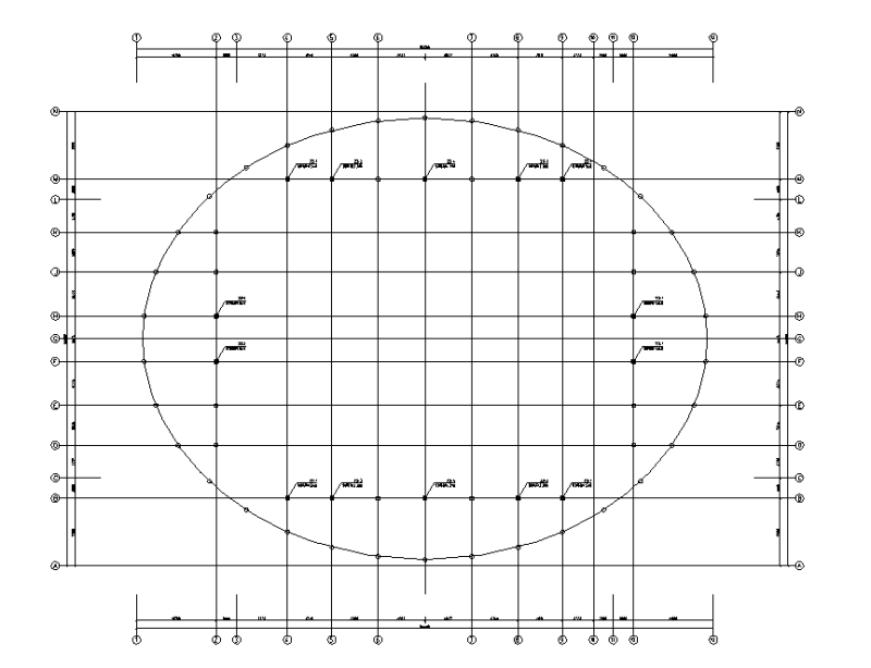 网架支座平面布置图