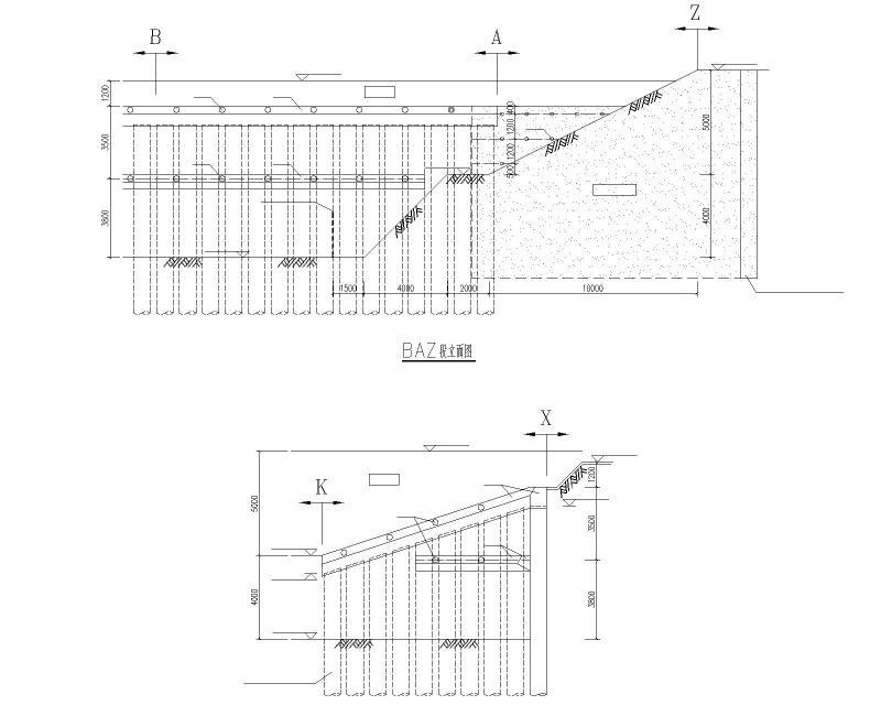 边坡立面图