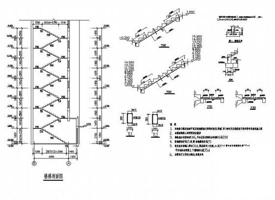 楼梯节点详图纸cad