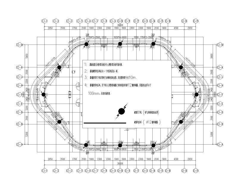 E3办公楼防雷平面图