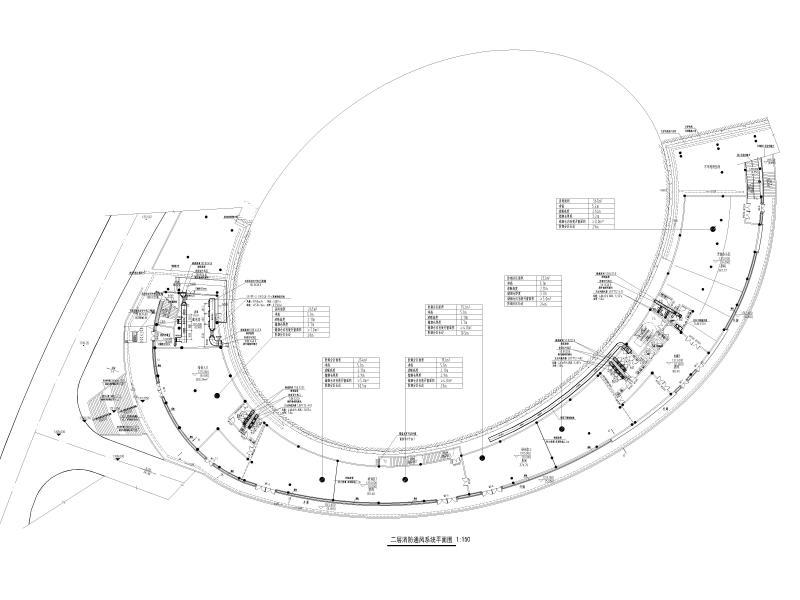 二层消防通风系统平面图