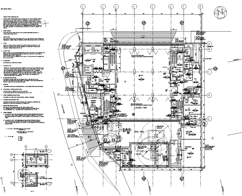 现代风传染病医院建筑施工图设计 (2)