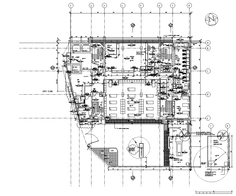 现代风传染病医院建筑施工图设计 (4)