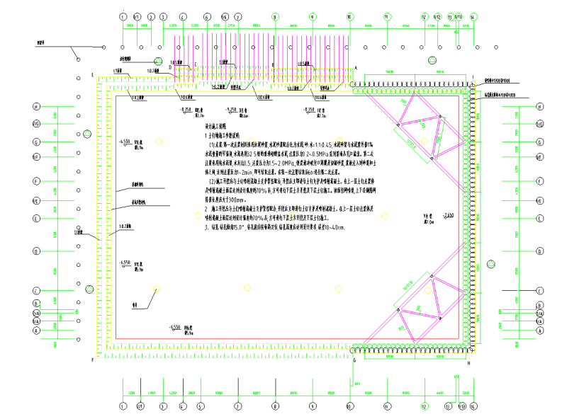 土钉墙加钻孔灌注桩一道支撑