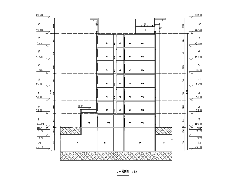 呼和浩特T2+T3+T6高层住宅户型图设计 (3)