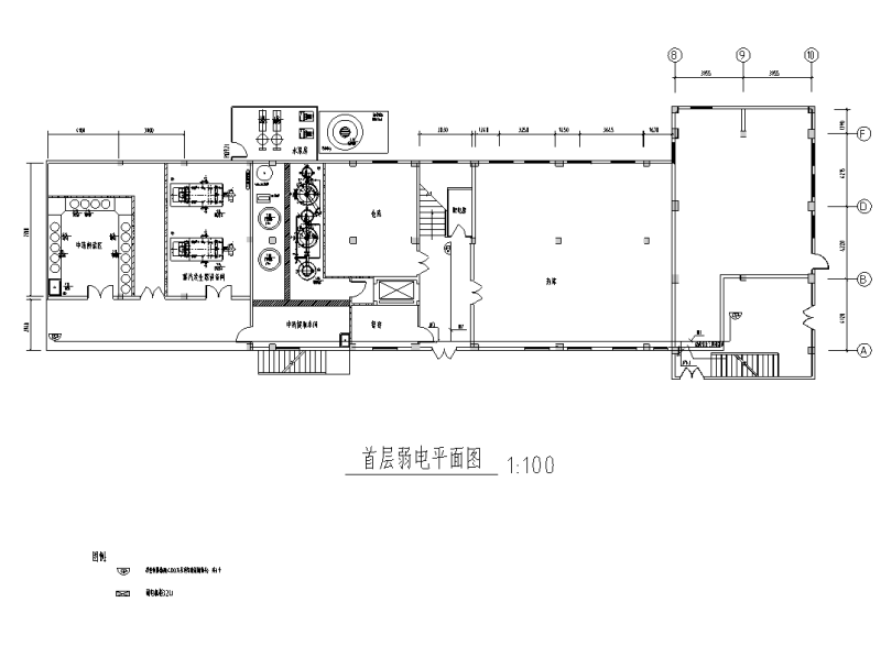 首层弱电平面图