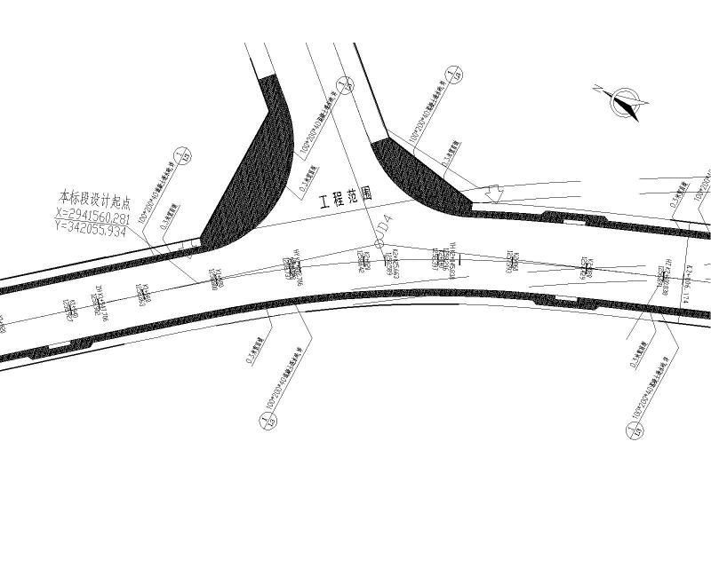 道路平面布置图分图