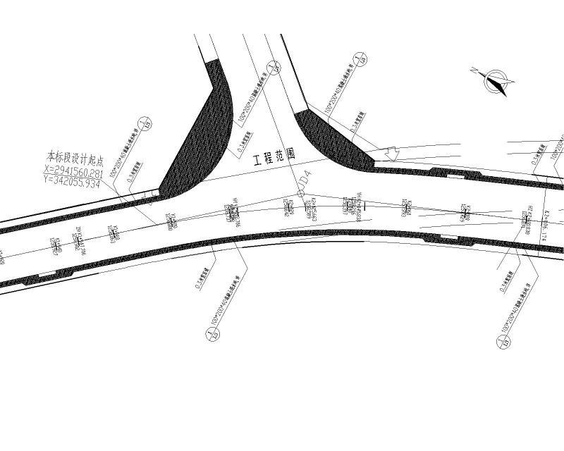 道路平面布置图分图