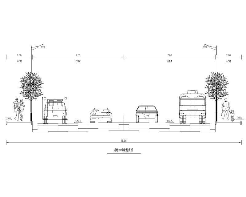 道路标准横断面