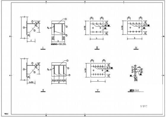 钢牛腿详图纸及选用表cad