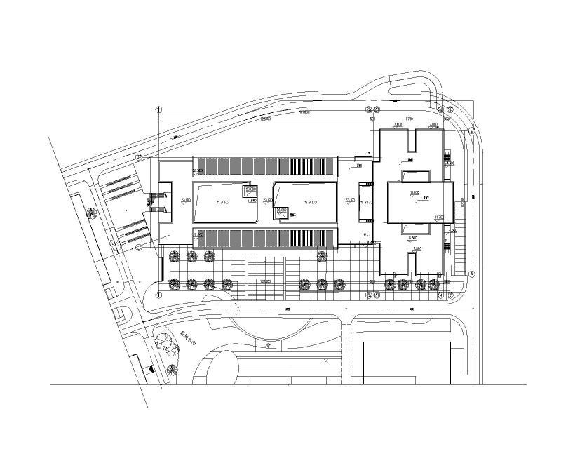 教学楼总图屋面