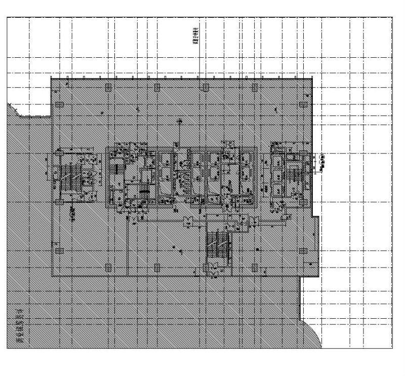 现代风办公写字楼建筑施工图设计塔楼三层平面