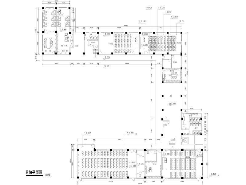 教学楼首层原始平面图