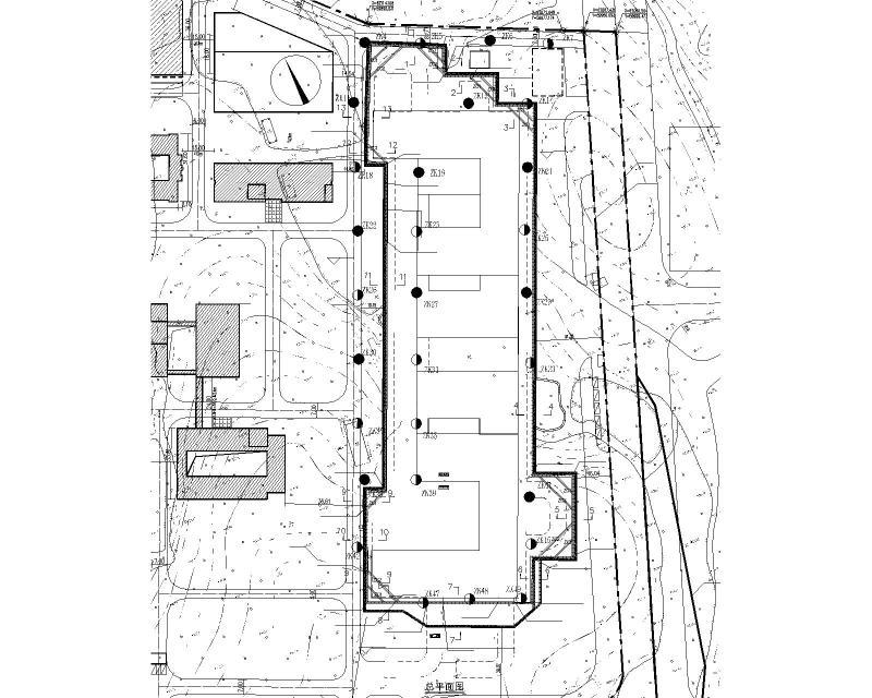基坑支护总平面图