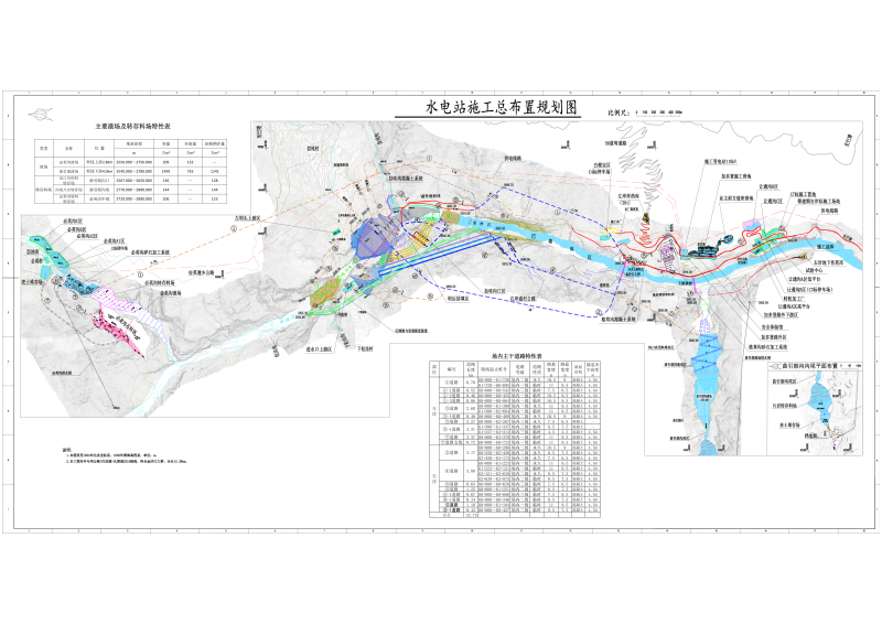 水电站施工总布置规划图