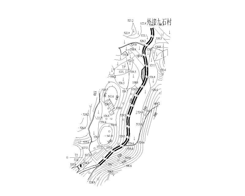 胜光村土地整理项目维修田间道-5平面图