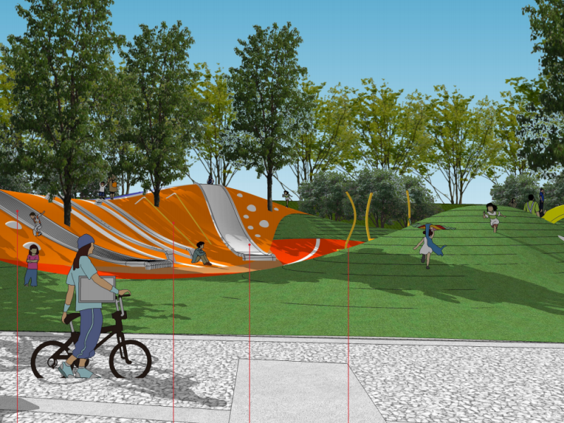 自然健康文化公园景观设计文本+CAD施工图