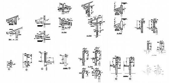 女儿墙节点详图纸cad