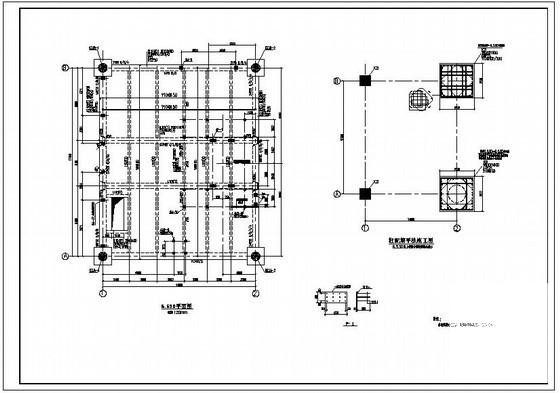 柱配筋平法施工图纸cad