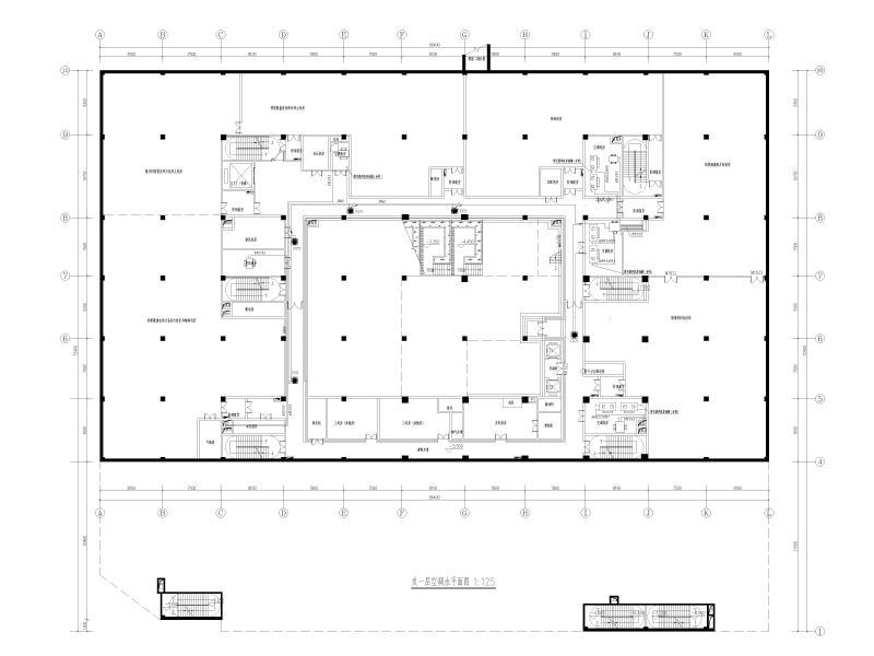 负一层空调水平面图