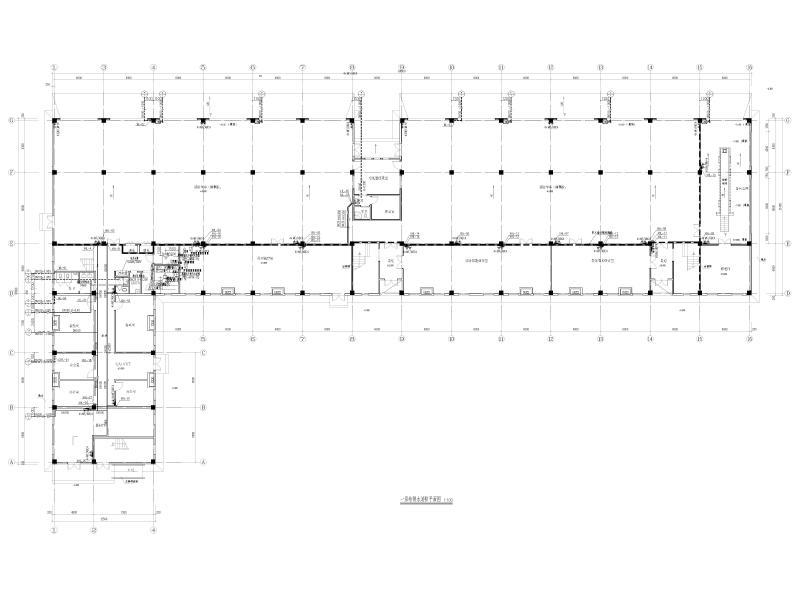 一层给排水消防平面图