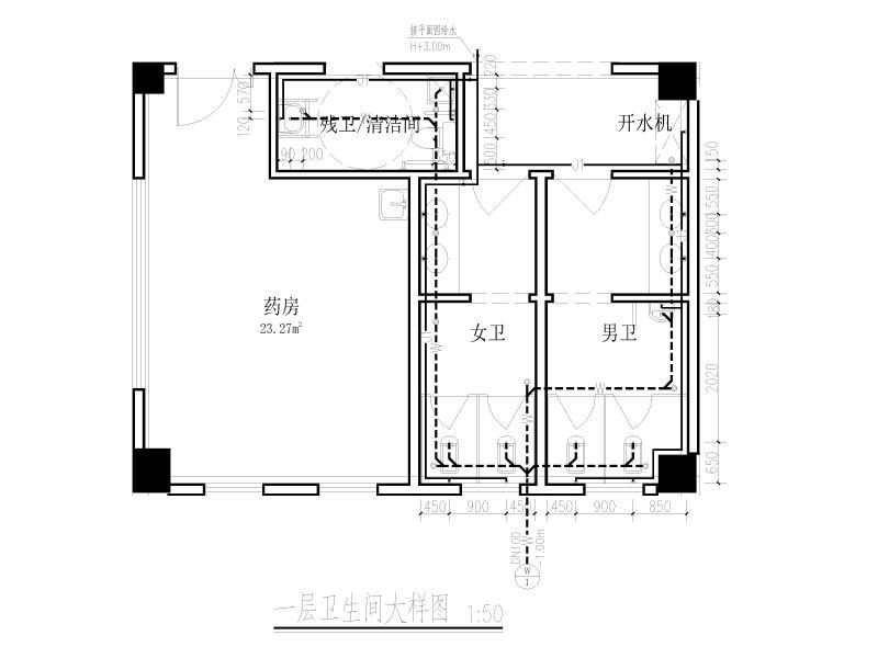 一层卫生间大样图