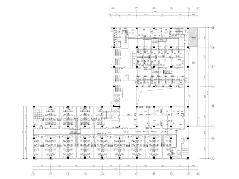 三层建筑智能化系统平面图