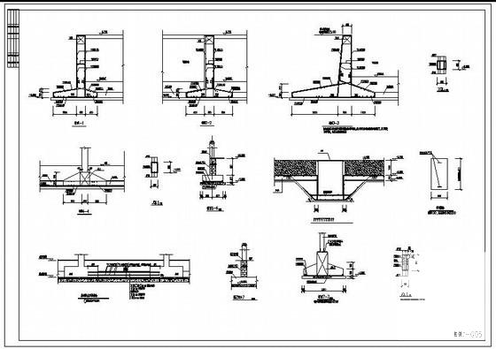 基础防水底板做法节点构造详图纸cad